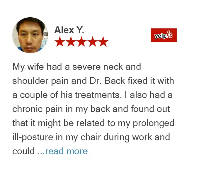 Yelp review by Alex for True Chiropractic Bellevue