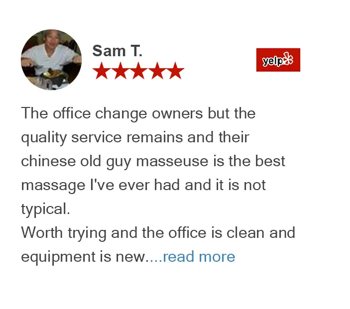 Yelp review by Sam for True Chiropractic Bellevue