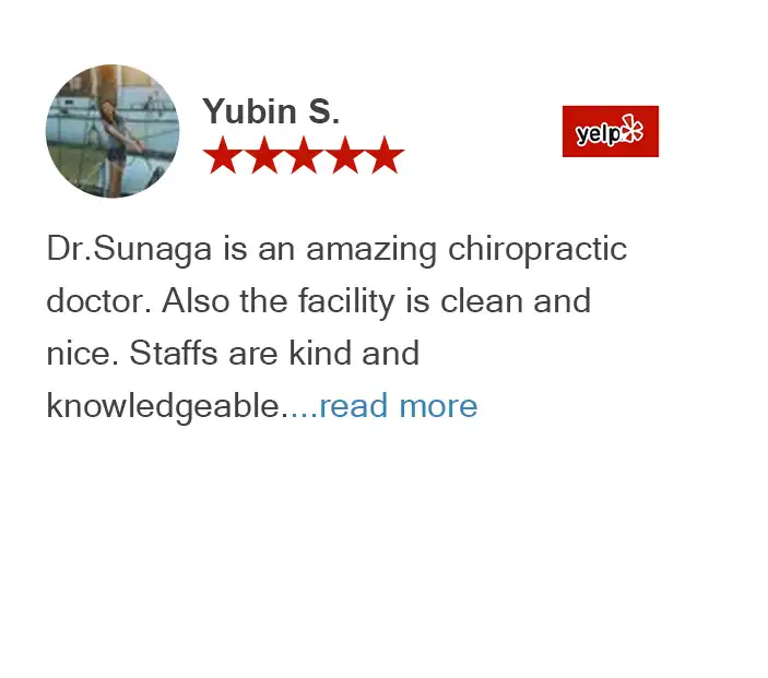 Yelp review by Yubin for True Chiropractic Bellevue